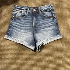 High waisted jean shorts by Kendall+Kylie